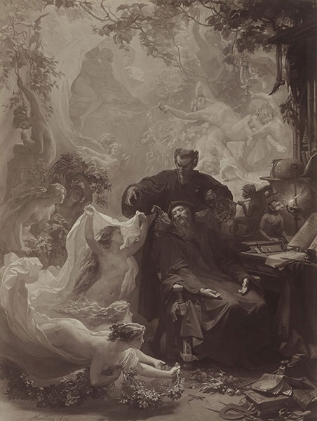 Splitscreen-review Le rêve de Faust. August von Kreling vers 1874