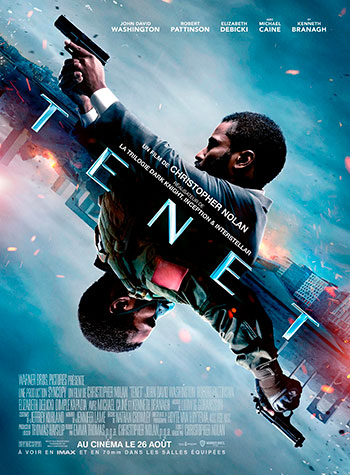 Splitscreen-review Affiche de Tenet de Christopher Nolan