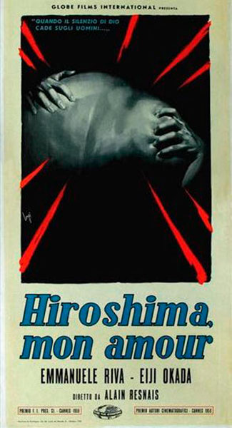 Splitscreen-review Affiche de Hiroshima mon amour d'Alain Resnais