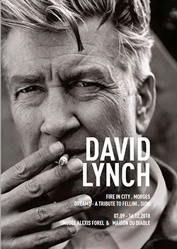 Splitscreen-review Affiche de l'exposition David Lynch Fire in city