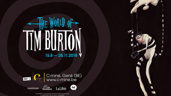 Splitscreen-review Affiche de l'exposition Tim Burton à Genk
